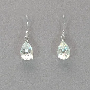 Boma White Topaz Teardrop Earrings