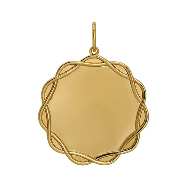 Goldbug Ribbon Edge Pendant