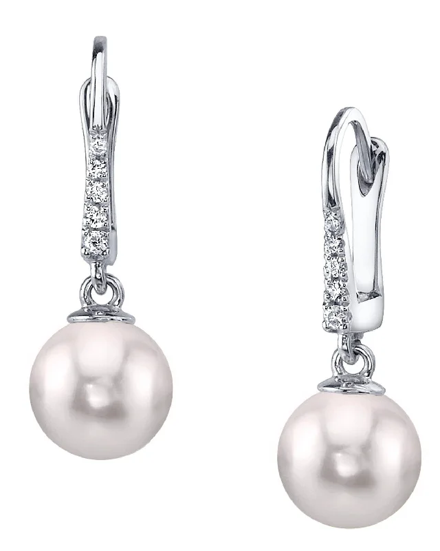 Japanese Akoya Pearl & Diamond Equinox Earrings