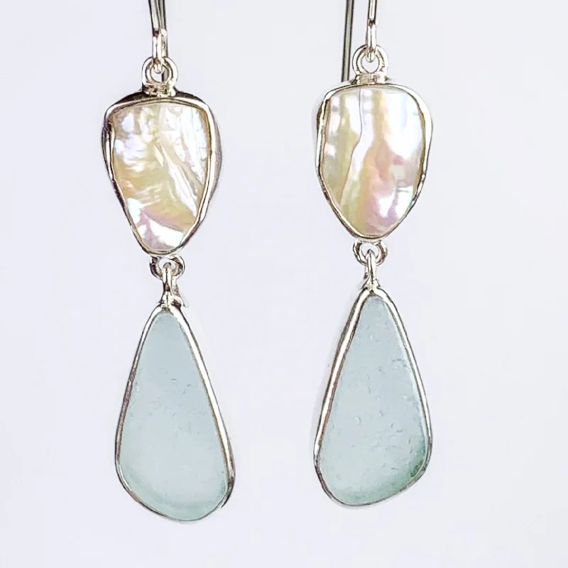 PEARL & SEAGLASS DROPS