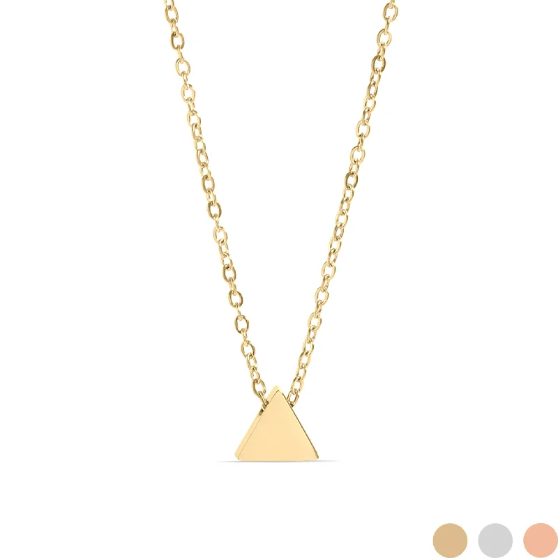 Stainless Steel Mini Triangle Necklace / SBB0345