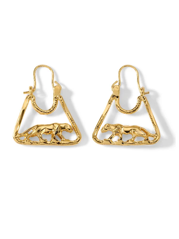 The Leopard Hoop Earrings