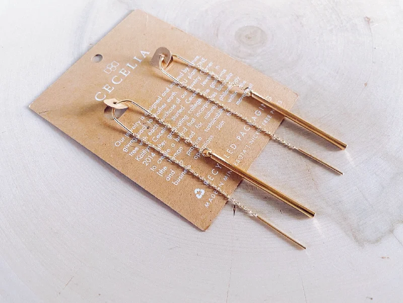 Timeless Bar Threader Earrings