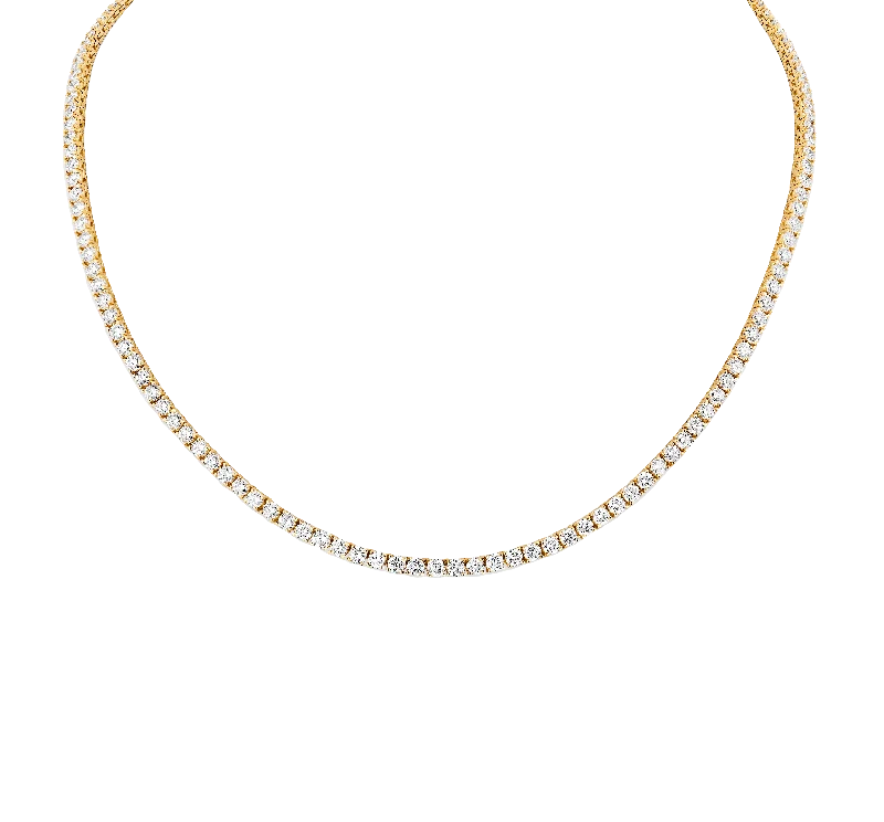 Sabel Collection Yellow Gold Diamond Eternity Necklace