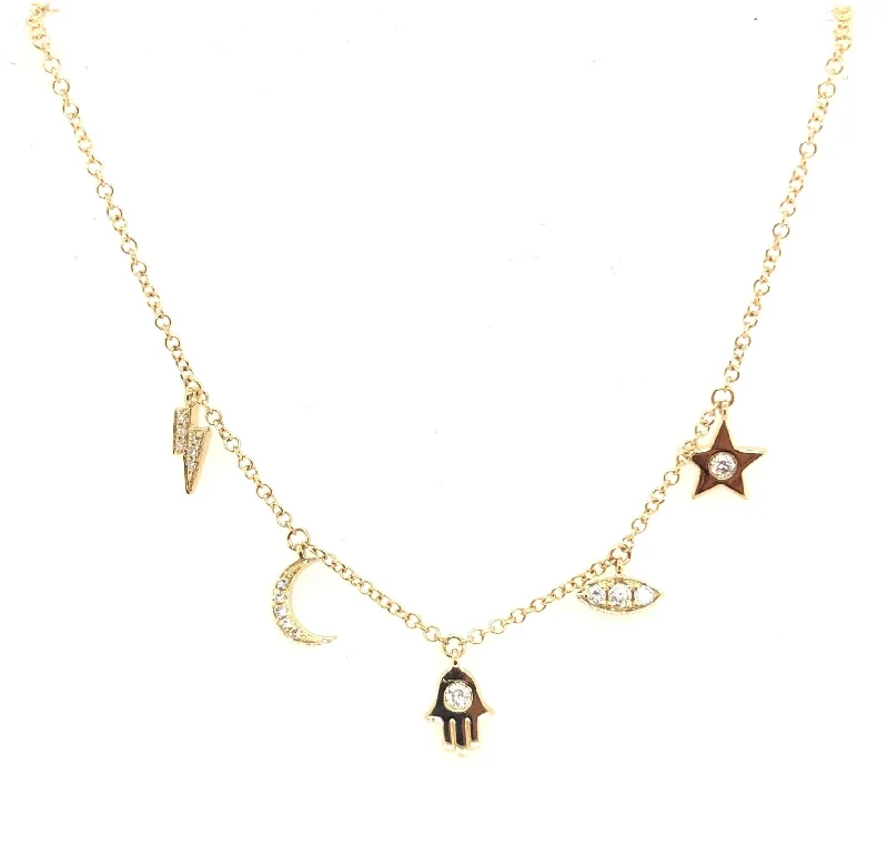 Yellow Gold Diamond Fashion Necklace