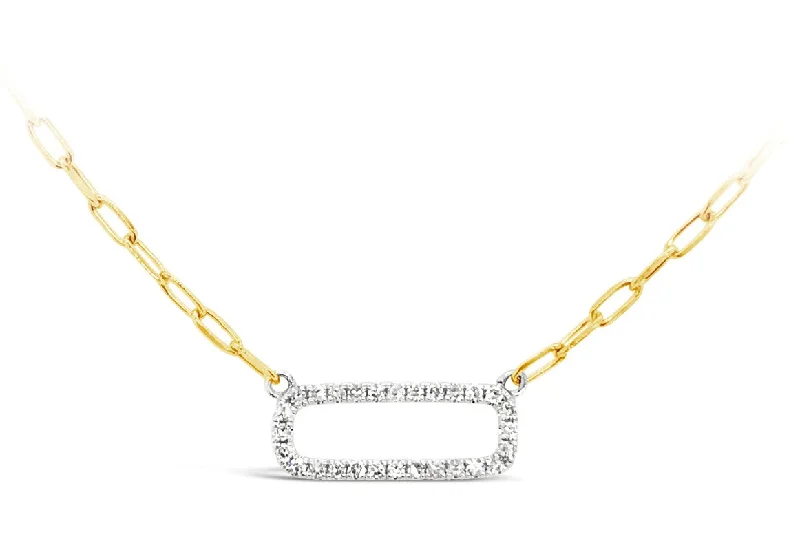 Yellow/White Gold Diamond Fashion Necklace