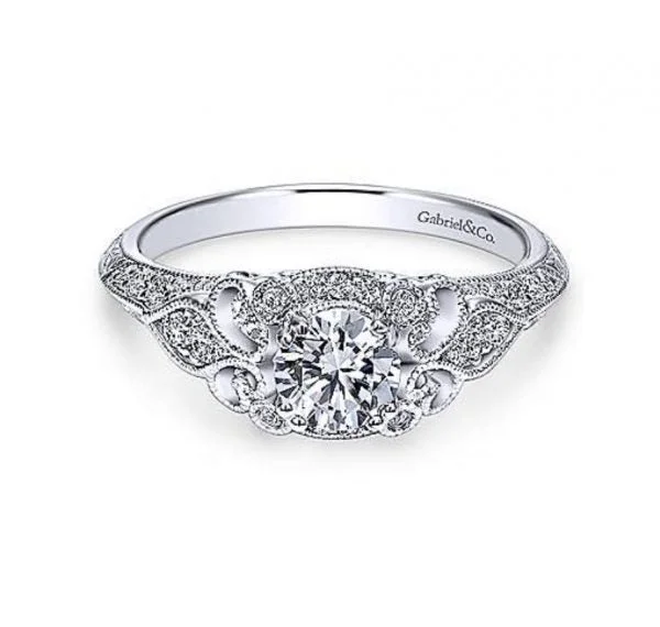 GABRIEL & CO "Victorian" Engagement Ring