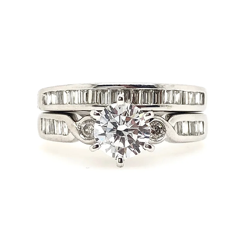 Platinum Diamond Wedding Set