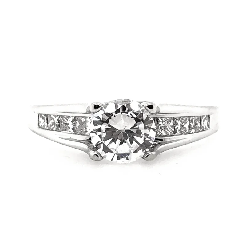 White Gold Diamond Engagement Ring