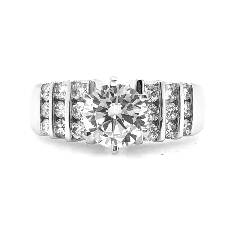 White Gold Diamond Engagement Ring