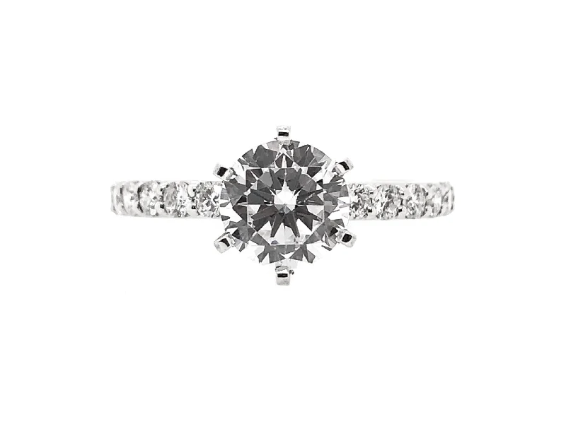 White Gold Diamond Engagement Ring