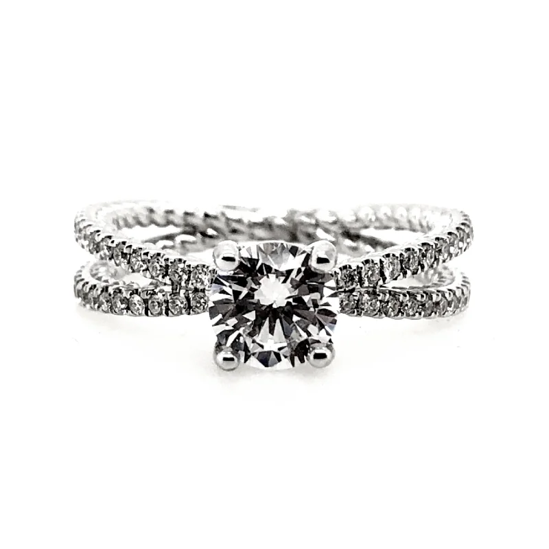 White Gold Diamond Engagement Ring