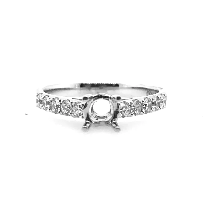 White Gold Diamond Engagement Ring