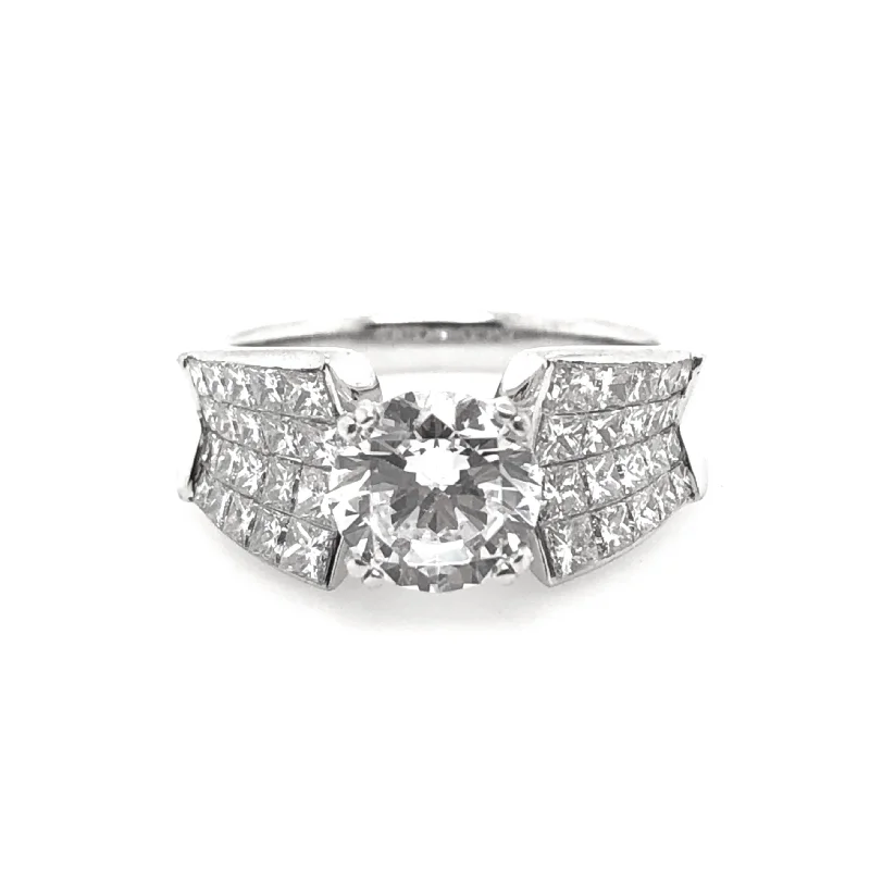 White Gold Diamond Engagement Ring