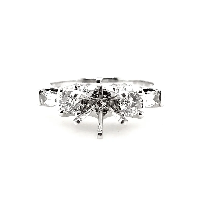 White Gold Diamond Engagement Ring