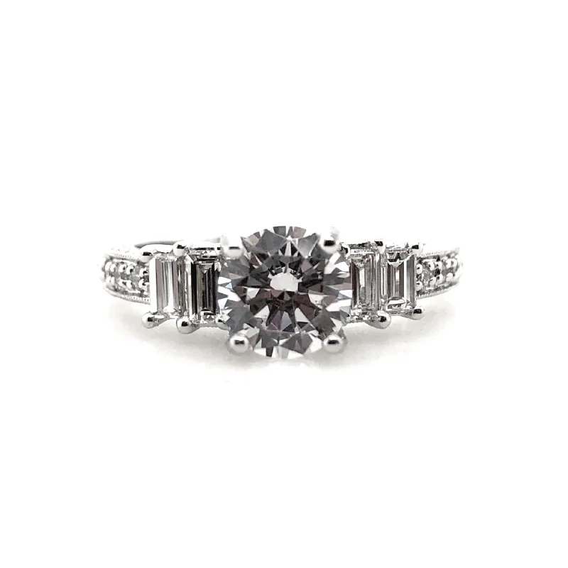 White Gold Diamond Engagement Ring