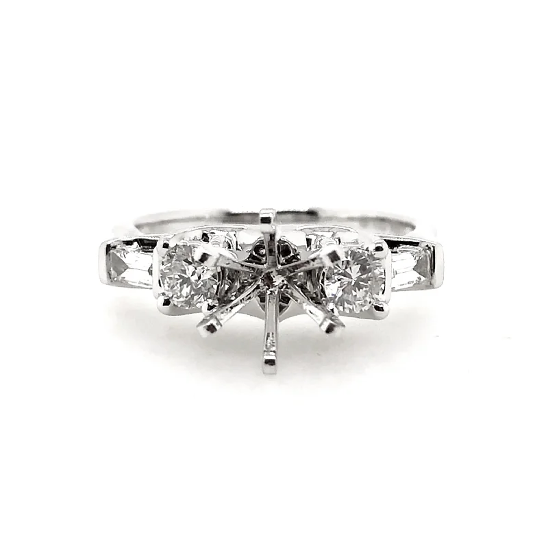 White Gold Diamond Engagement Ring