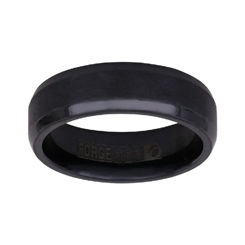 Black Titanium Men's Ring