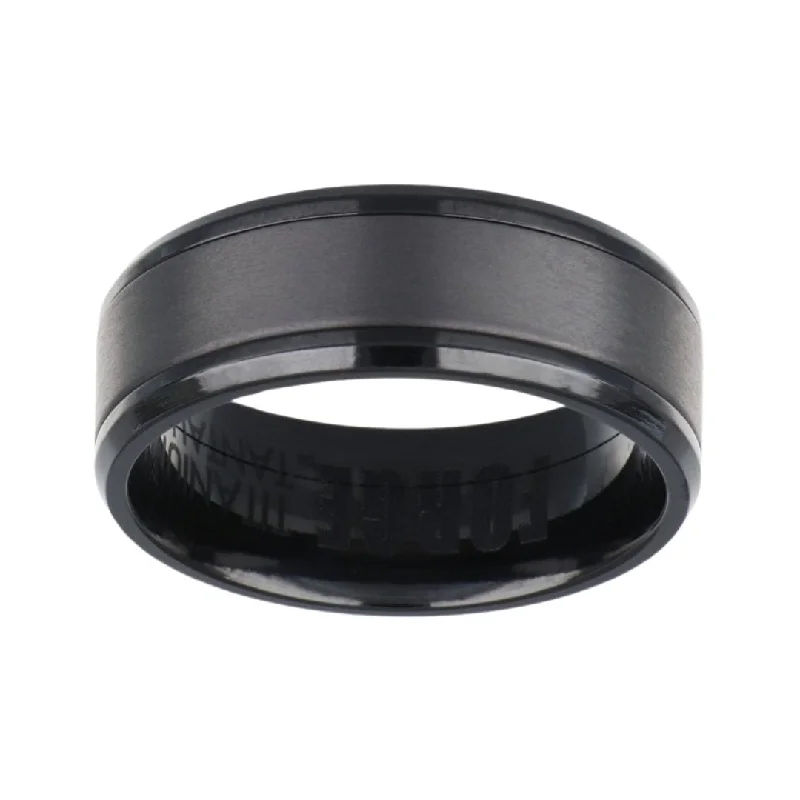 Black Titanium/Tantalum Men's Ring