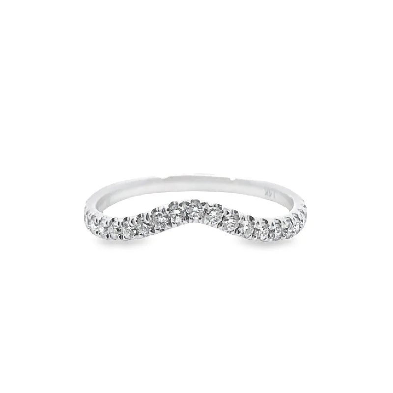 IMAGINE Curved Diamond Wedding Band