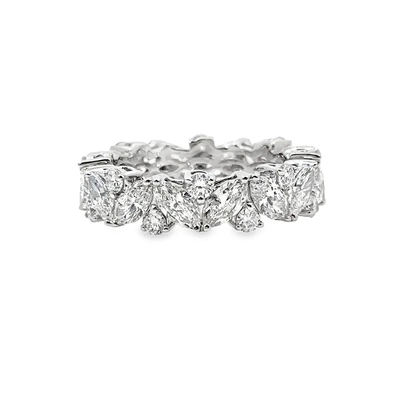 Lab Grown White Gold Diamond Eternity Band