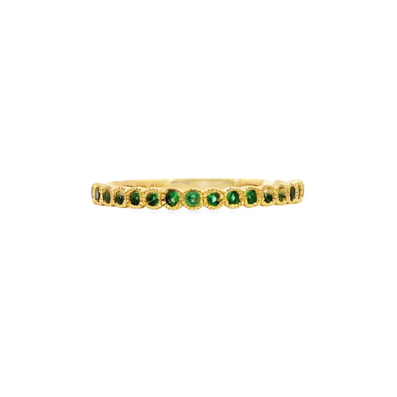 Padis Classique Emerald Wedding Band