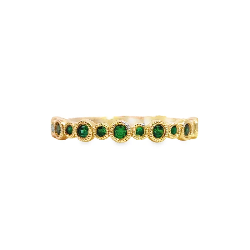 Padis Classique Emerald Wedding Band