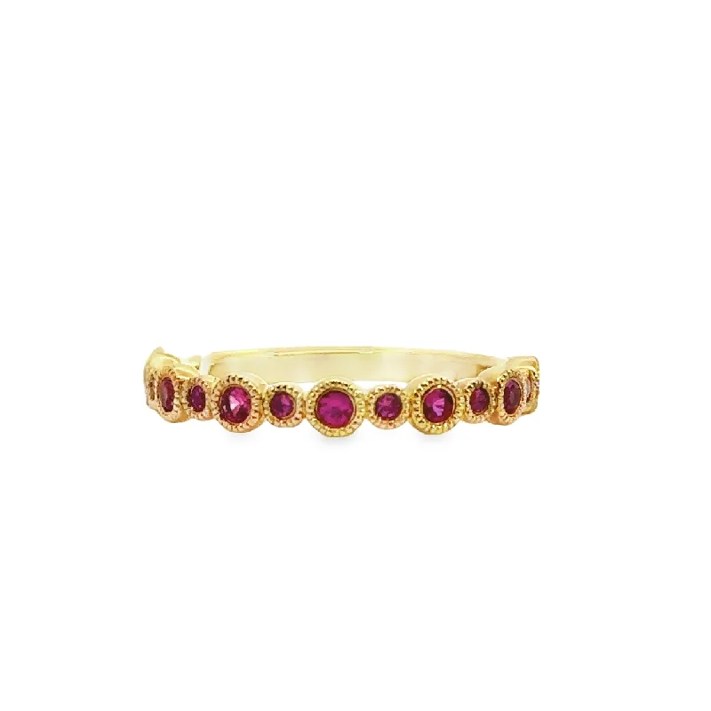 Padis Classique Ruby Wedding Band