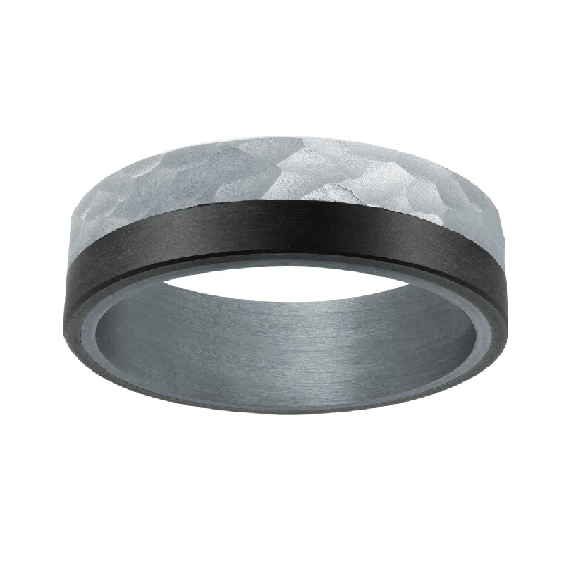 Tantalum, Carbon Fiber & Gold Men's Ring