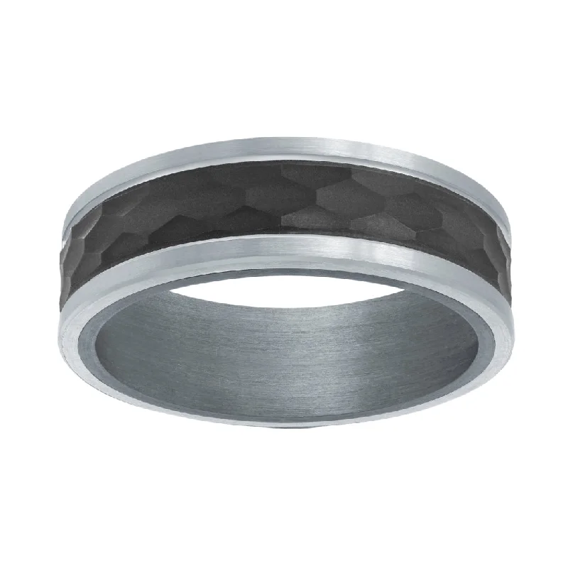 Tantalum, Carbon Fiber & Gold Men's Ring