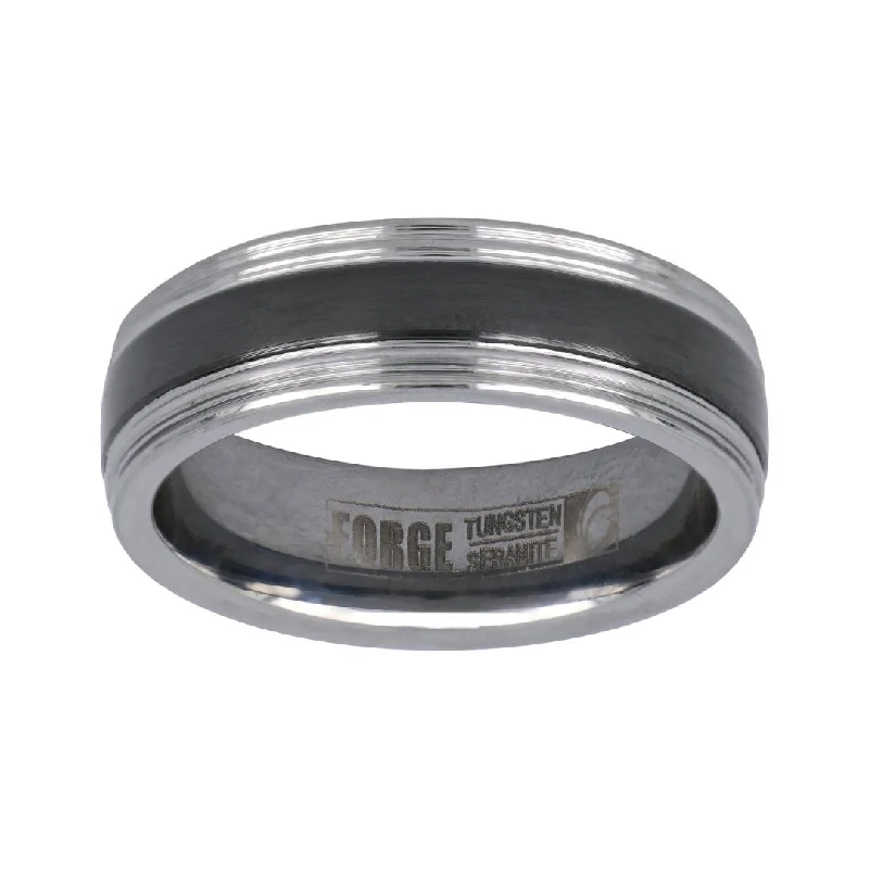 Tungsten/Ceramic Men's Ring