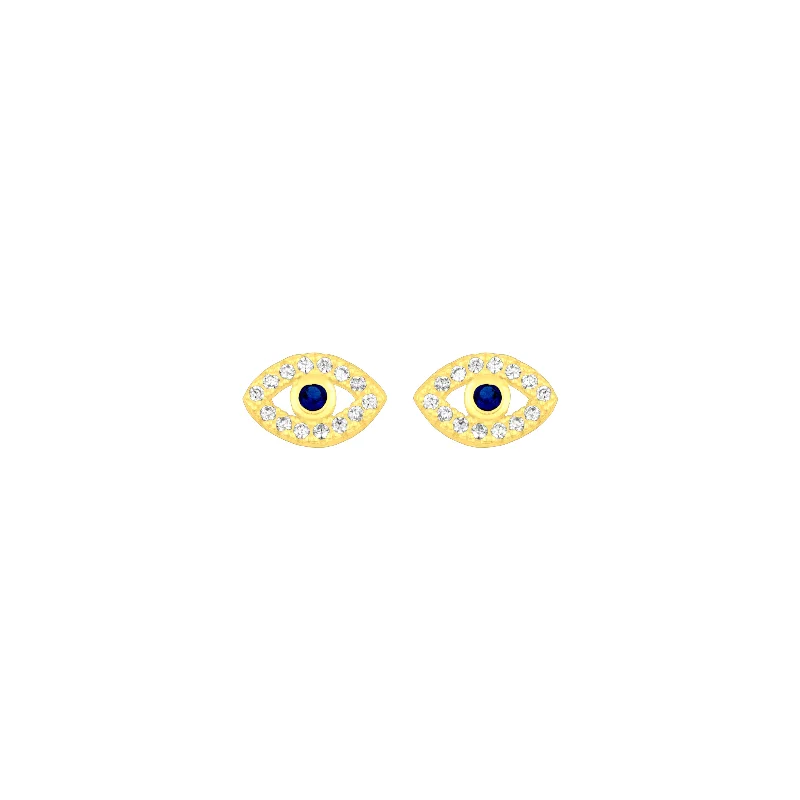 EVIL EYE STUDS GOLD