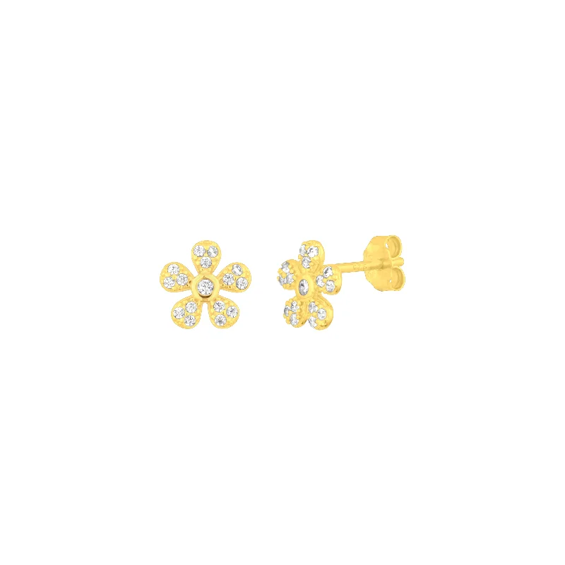 FLOWER STUDS GOLD