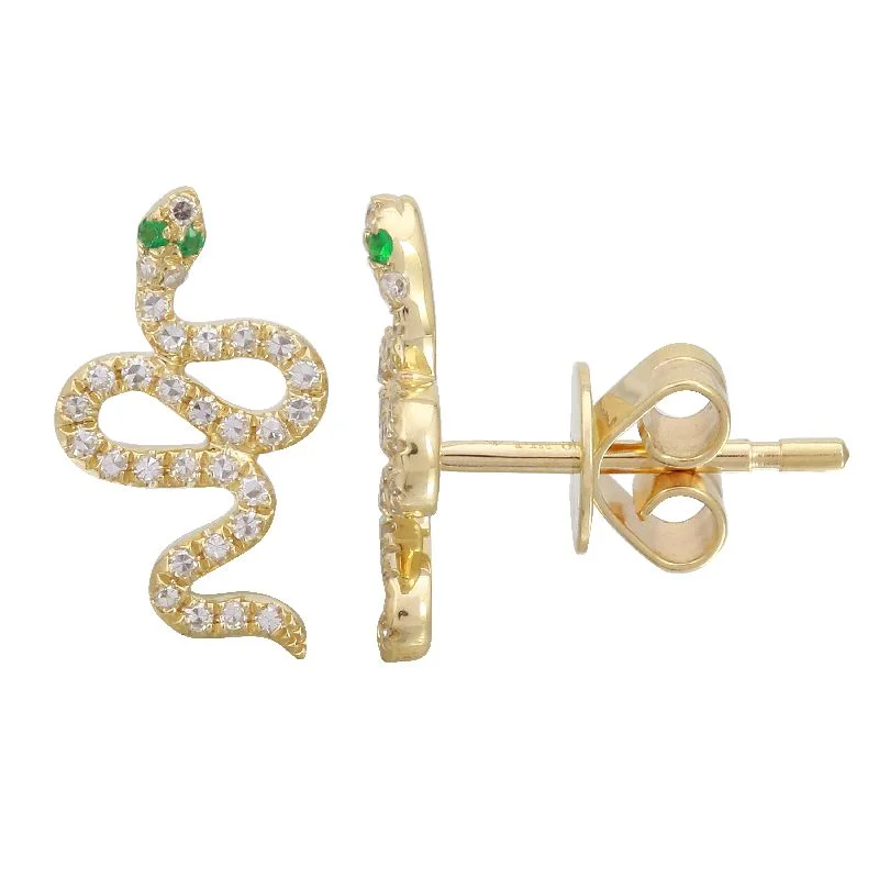 Slithering Snake Diamond Studs