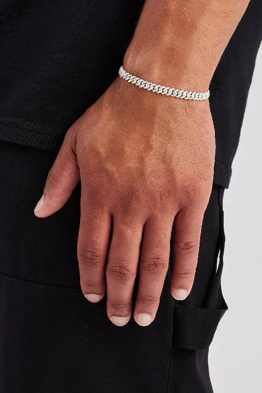 Moissanite Cuban Bracelet - 6mm