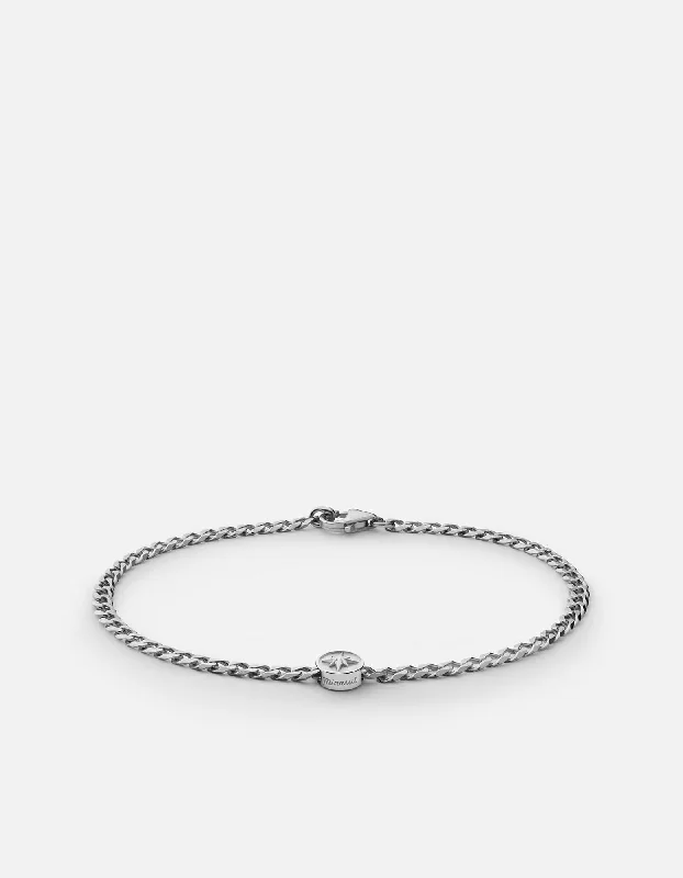 North Star Chain Bracelet, Sterling Silver