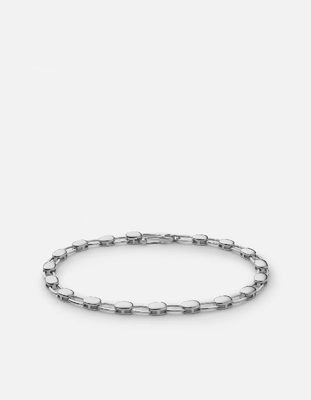 Ward Chain Bracelet, Sterling Silver