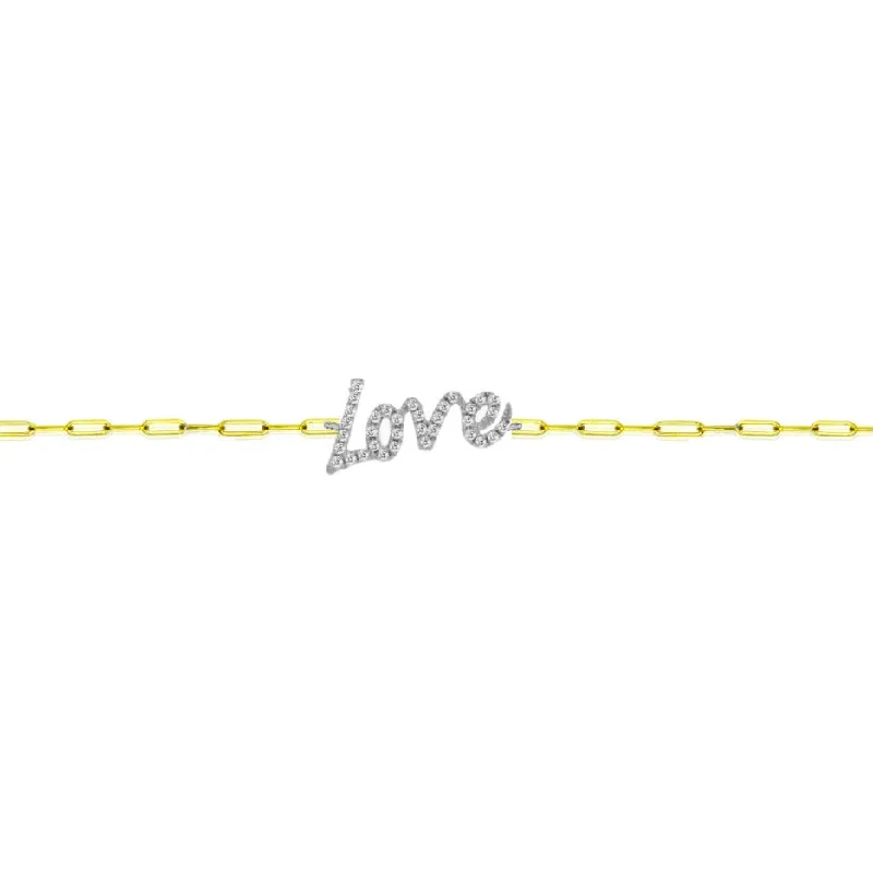 Script Love Bracelet