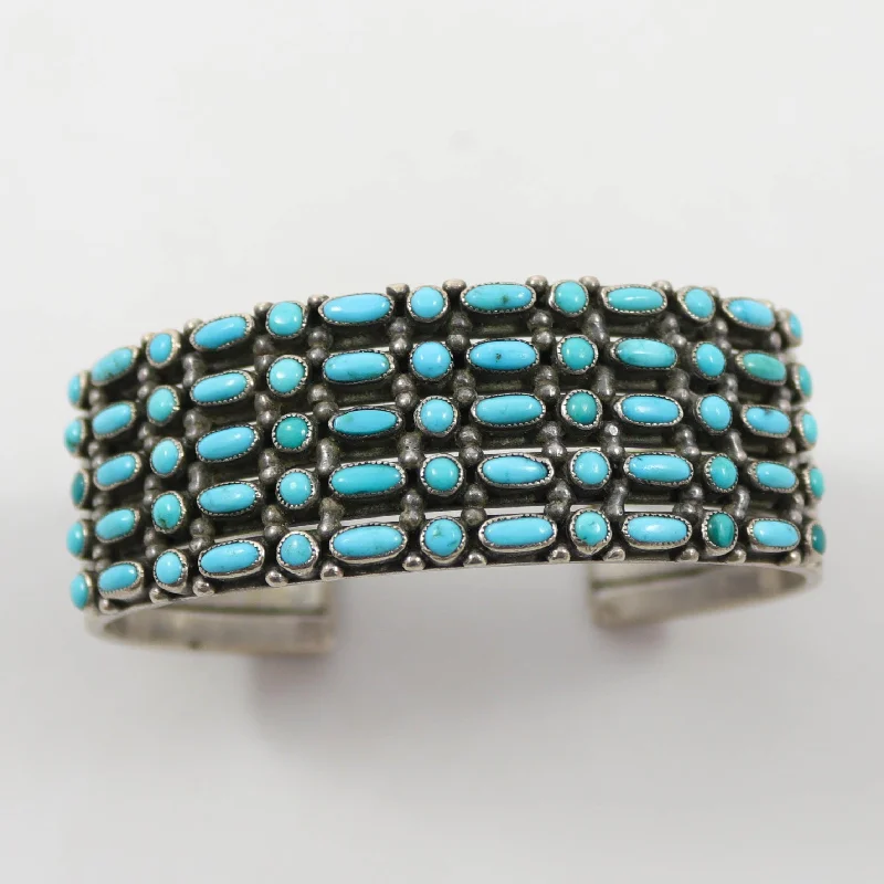 1930s Turquoise Row Bracelet