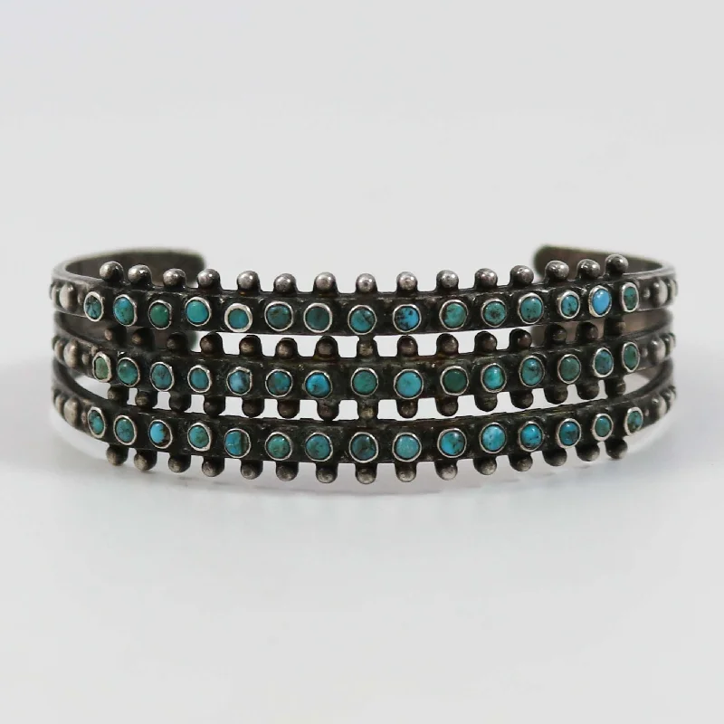 1940s Turquoise Row Bracelet