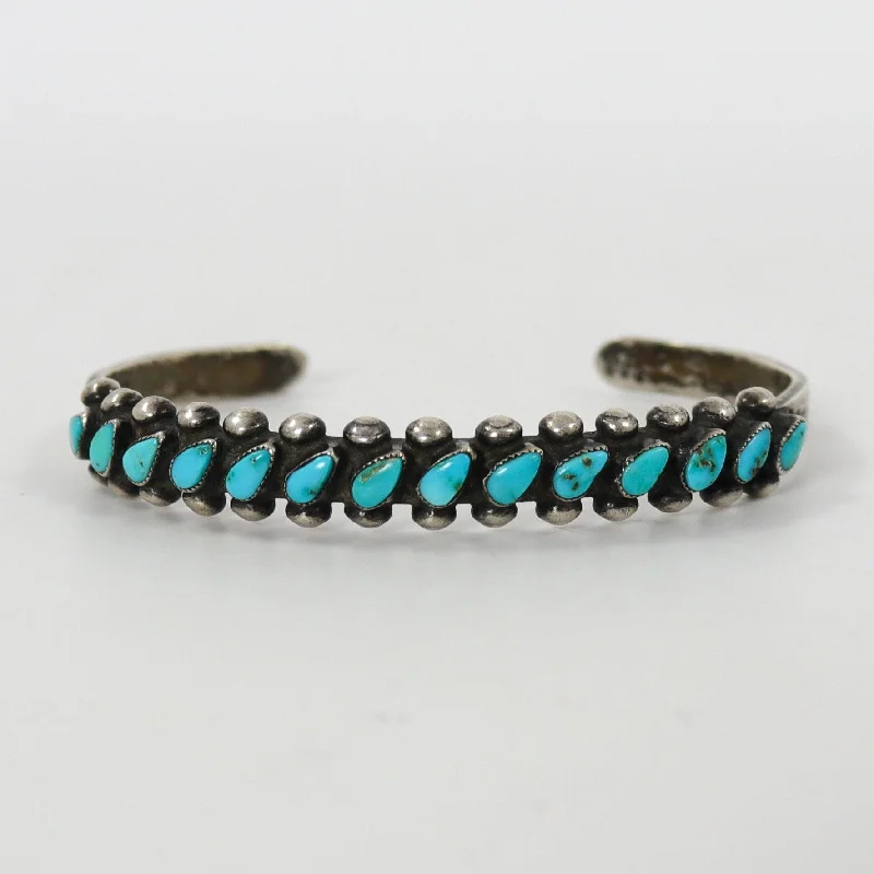 1940s Turquoise Row Bracelet