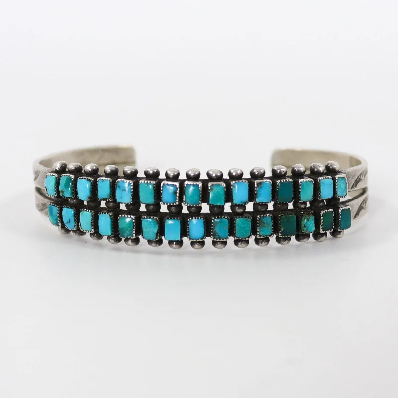 1940s Turquoise Row Bracelet