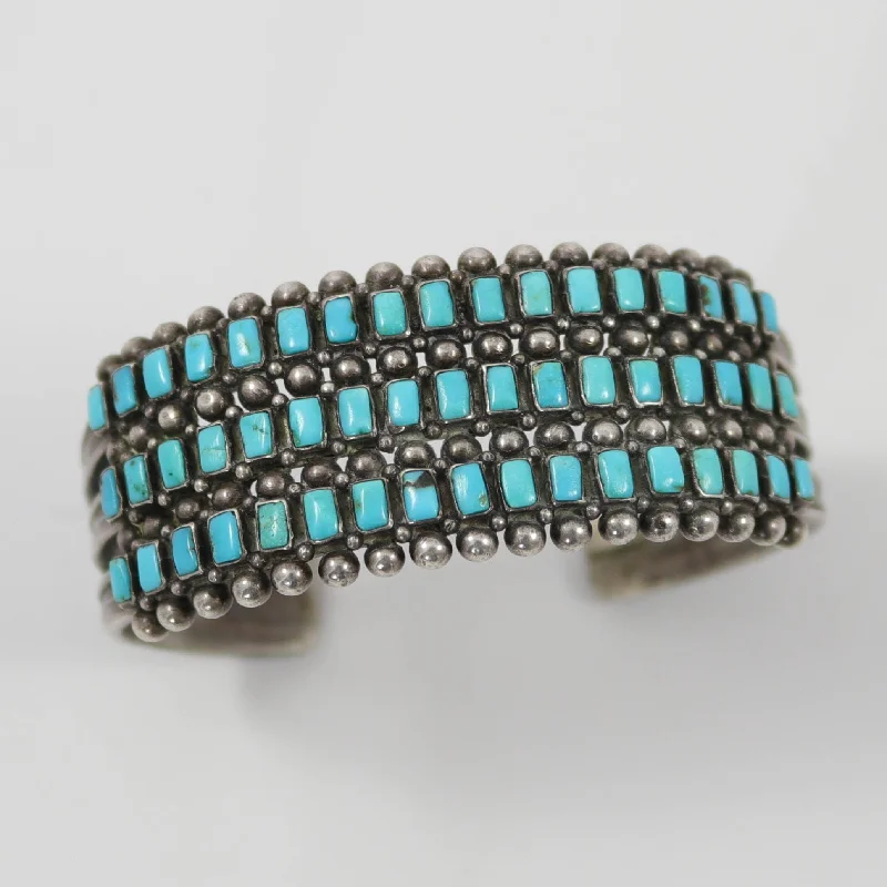 1940s Turquoise Row Bracelet