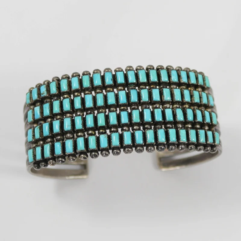 1940s Turquoise Row Bracelet