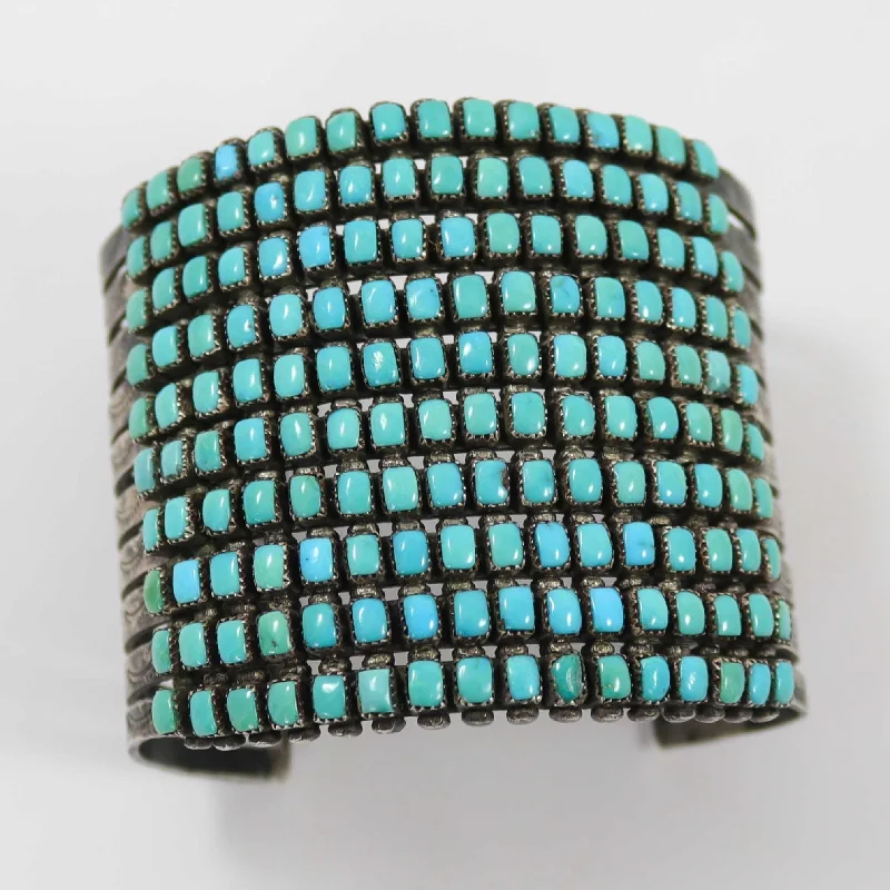 1940s Turquoise Row Bracelet