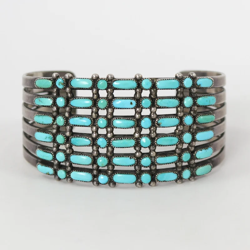 1940s Turquoise Row Bracelet