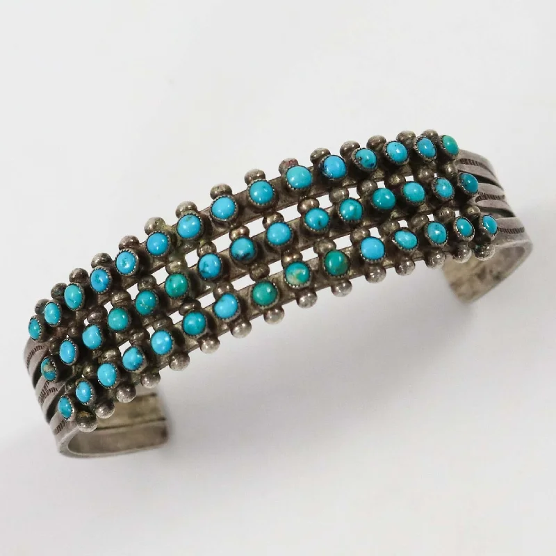 1940s Turquoise Row Bracelet