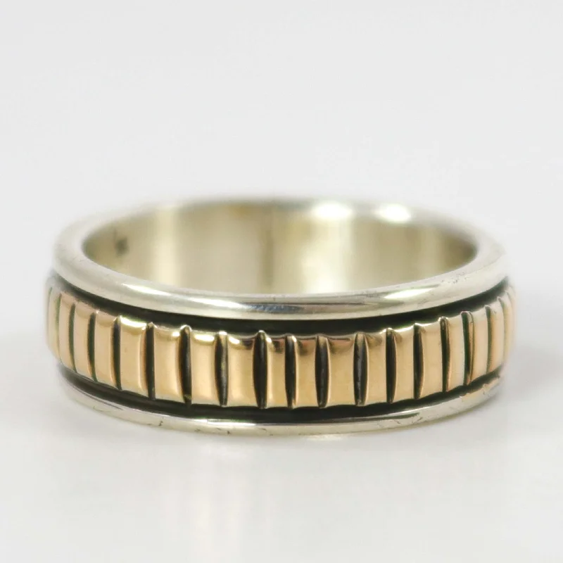 Gold on Silver Ring