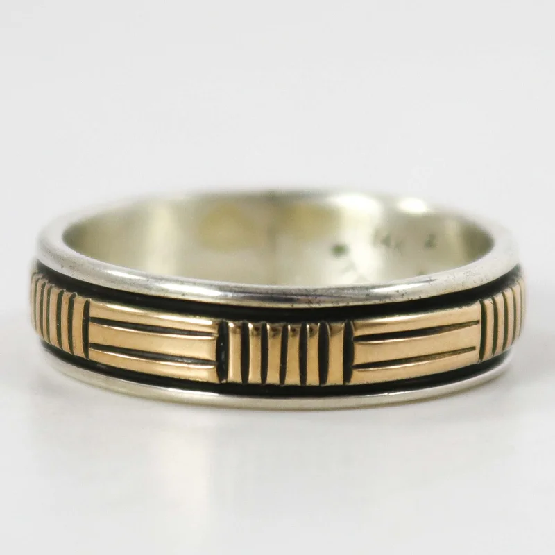 Gold on Silver Ring