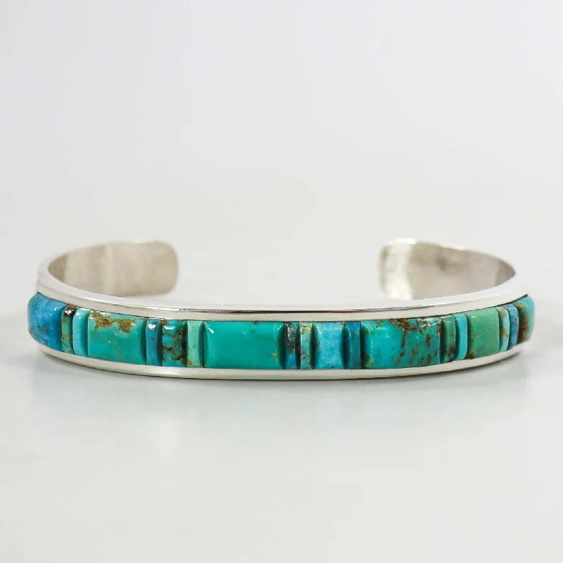 Kingman Turquoise Inlay Cuff